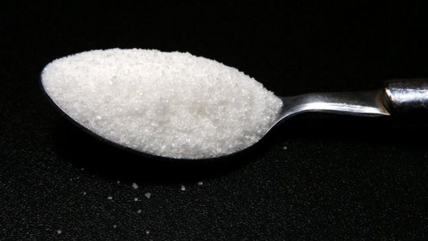 Sugar on a spoon