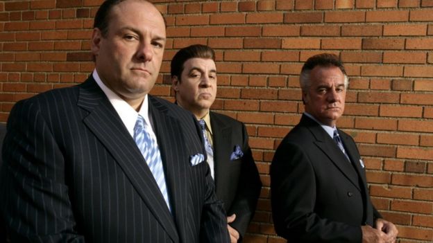 James Gandolfini, Steven Van Zandt y Tony Sirico, miembros de The Sopranos