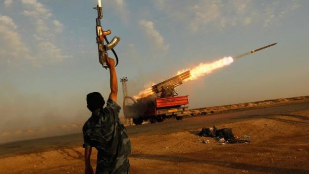 Libyan rebel forces in 2011