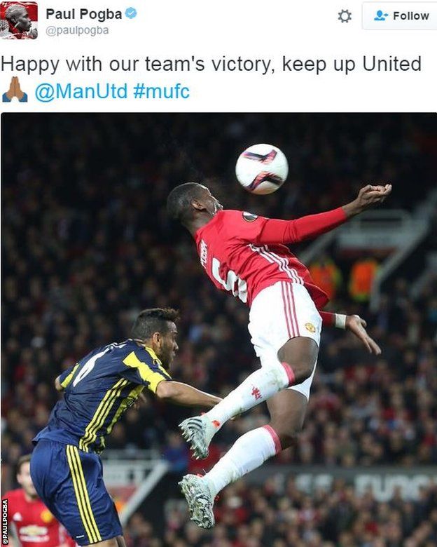 Pogba kwenye Twitter
