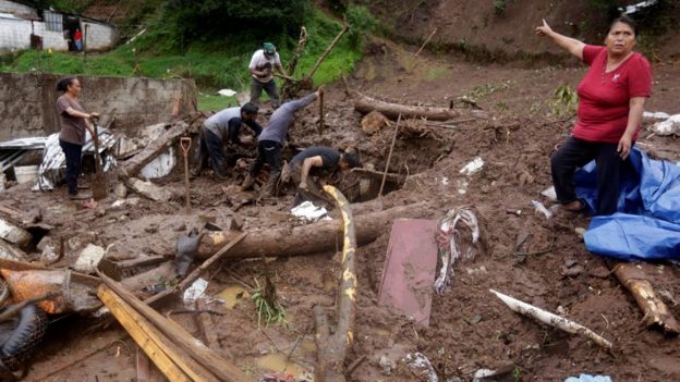 Damnificados en Huauhchinango