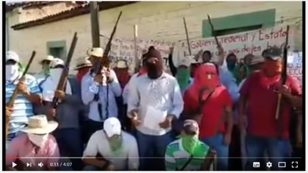 Pronunciamiento del Movimiento Totolapense por la Paz en un video