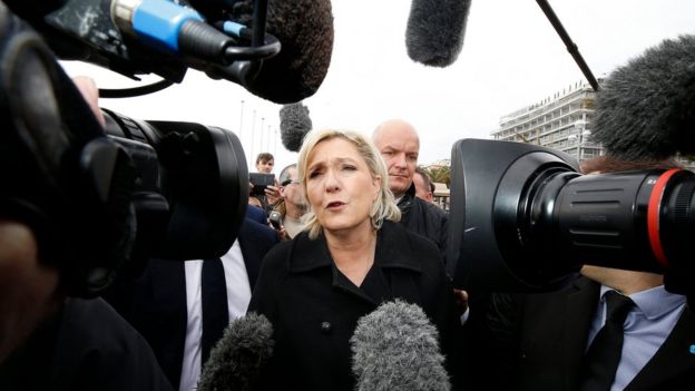 Marine Le Pen visits the 