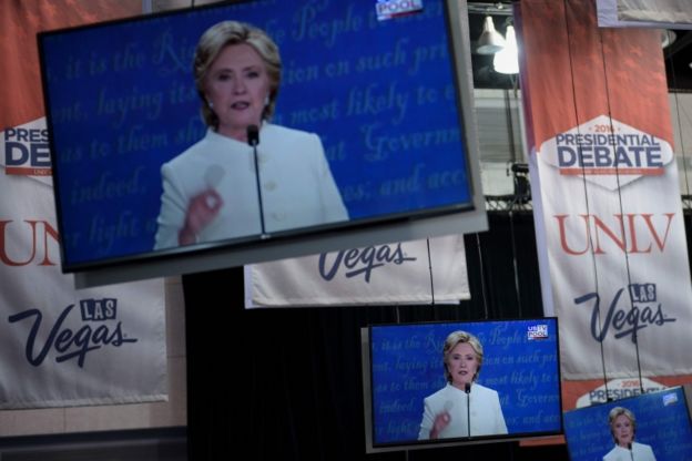 Clinton se mostró consternada por la negativa de Trump a decir que aceptará los resultados.