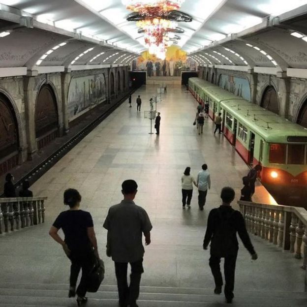 El metro de Pyongyang, Corea del Norte