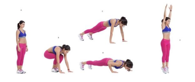 Secuencia del burpee