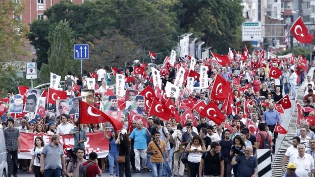 Turkish anti-PKK protest in Istanbul