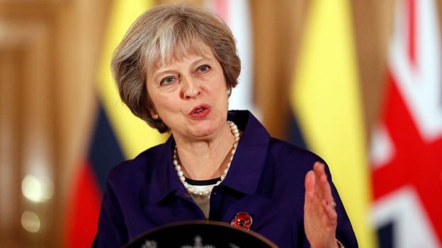 பிரிட்டிஷ் பிரதமர் தெரீசா மே
