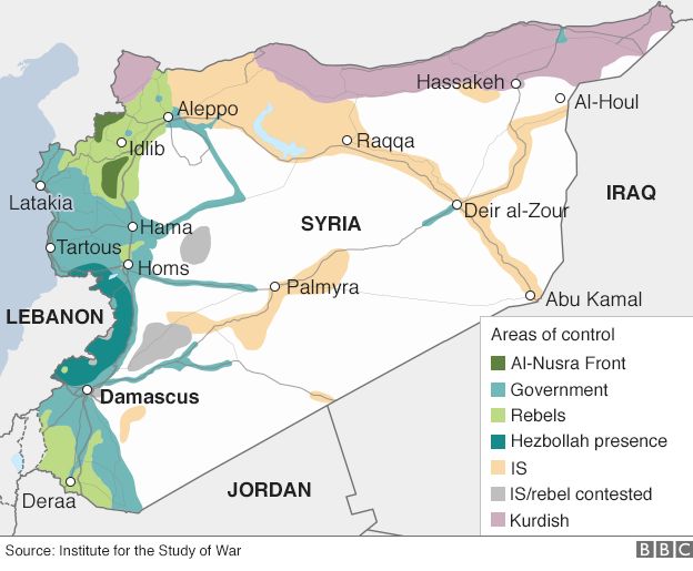 Map of areas of control in Syria (8 December 2015)