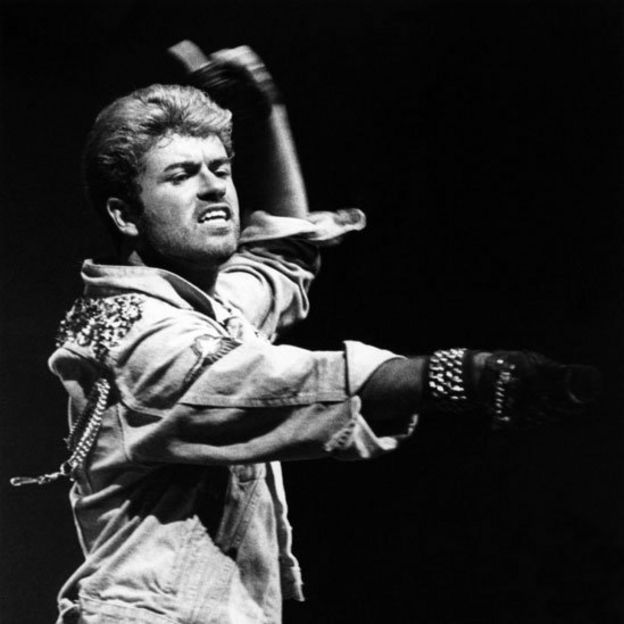 George Michael en uno de sus conciertos