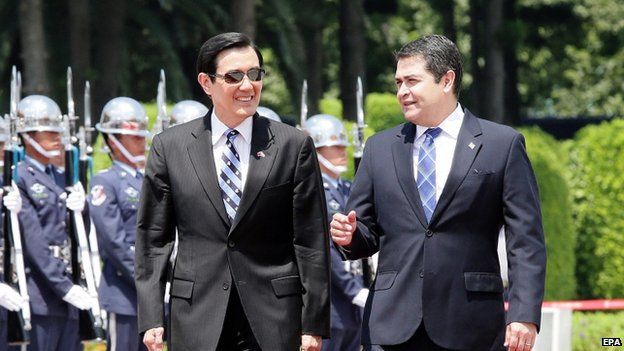 Honduran President Juan Orlando Hernandez visits Taiwan