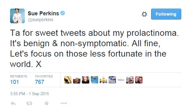 Sue Perkins tweet: 
