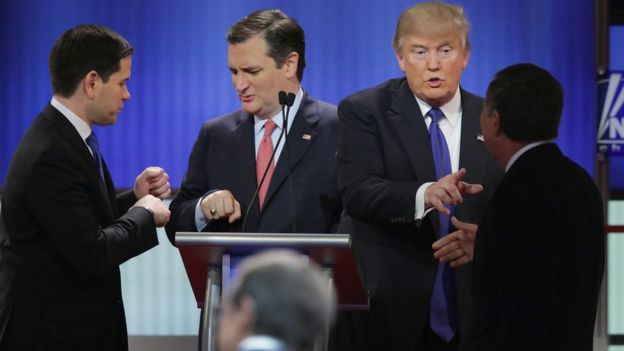 Marco Rubio, Ted Cruz, Donald Trump, John Kasich