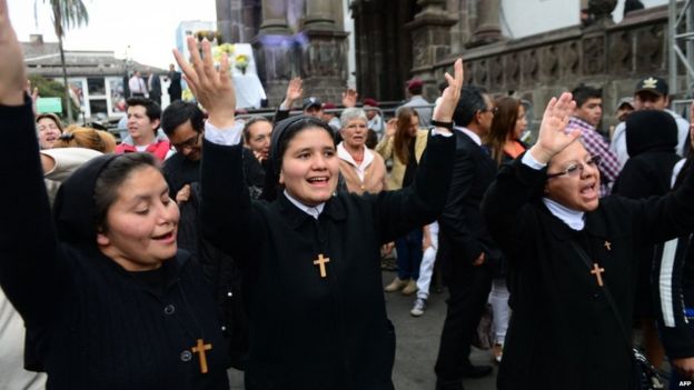 Pope Francis is drawing millions in tour in South America.
