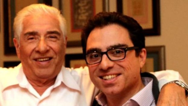 از راست: سیامک و باقر نمازی