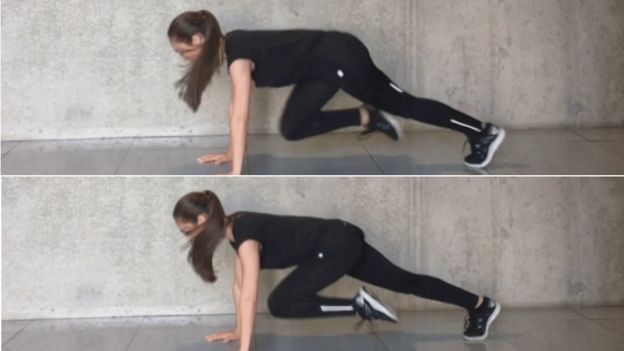 Mujer haciendo ejercicios