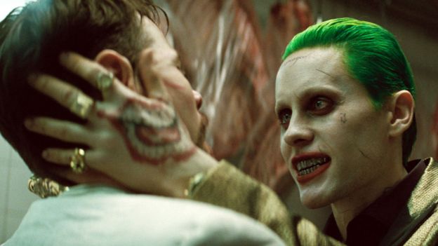 Jared Leto with another Suicide Squad cast member