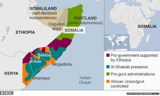 Map of Somalia