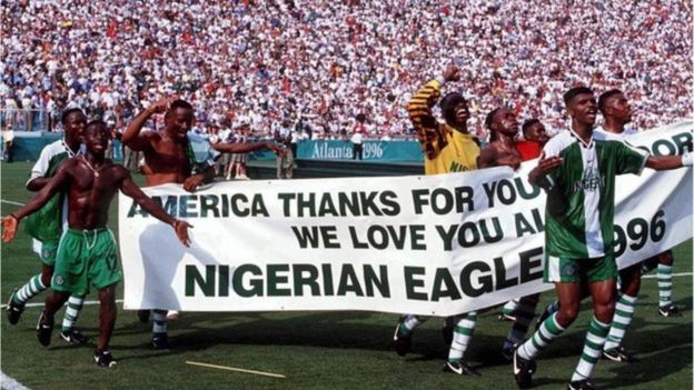 Super Eagles walitwaa dhahabu katika olimpiki ya mwaka wa 1996 huko Marekani