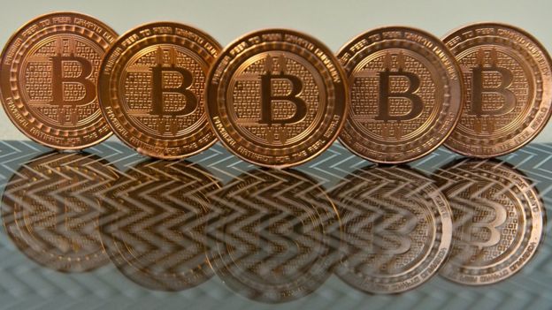 Moedas de bitcoin