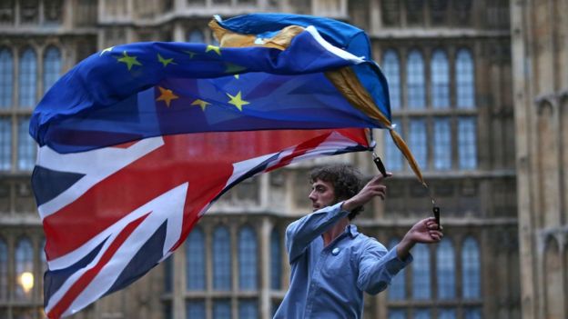 El resultado del referendo desató protestas entre los partidarios de seguir en la UE.