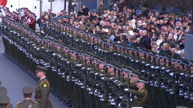 More than 3,600 members of the Irish Defence Forces are taking part in the ceremonies