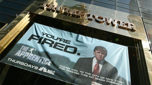 Trump and the reality show the Apprentice
