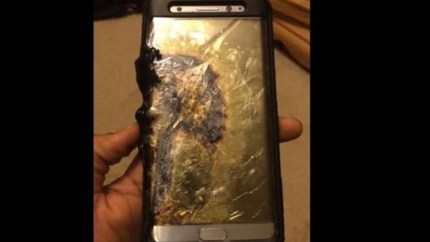 Galaxy Note 7 defectuoso.