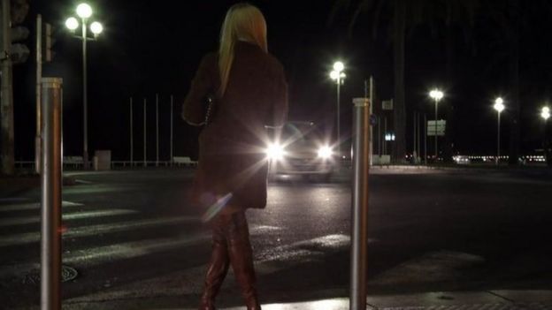 Sex worker in Nice, file pic