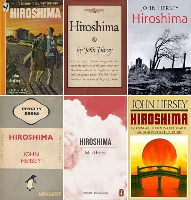Portas de las diferentes ediciones en libro de Hiroshima