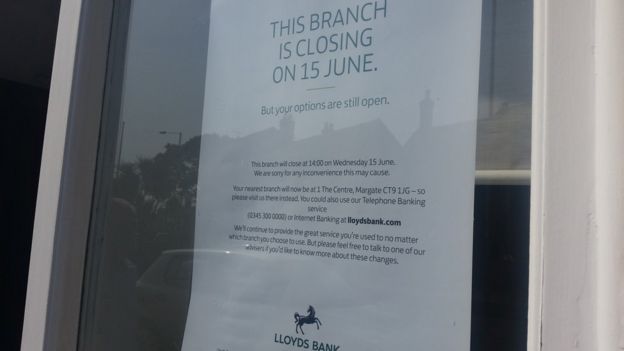 Lloyds Bank branch closure notice