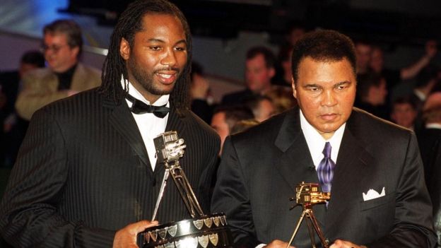 Lennox Lewis and Mohamed Alí