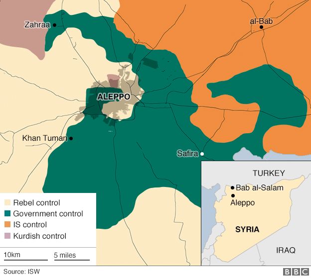 Map of Aleppo