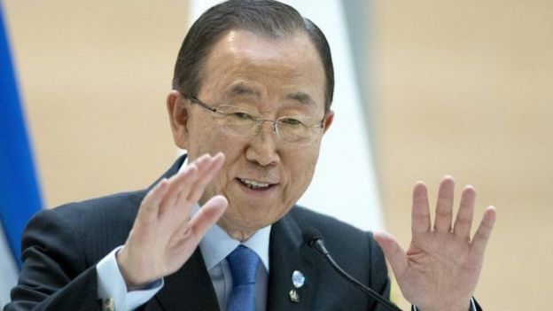 El actual Secretario General de la ONU, Ban Ki-moon.