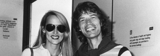 Jerry Hall and Mick Jagger in 1981