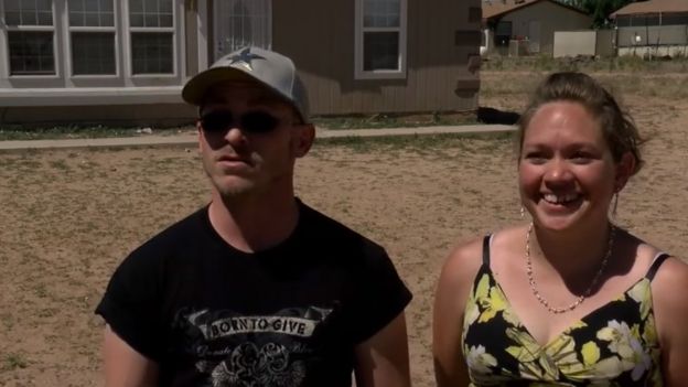 Jacob Boggus (left) and his wife Angela Boggus (right) say they have run out of options in disciplining their son.