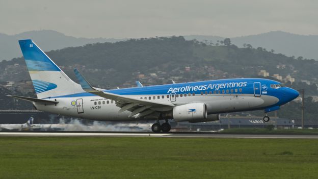 Avión de Aerolíneas Argentinas
