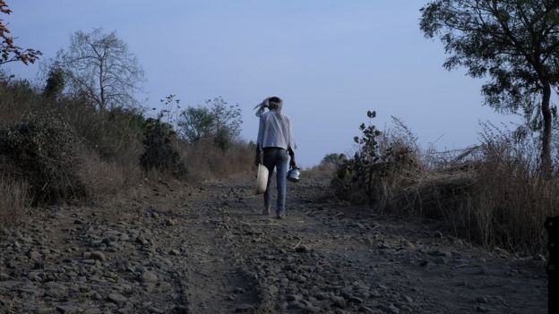 A parched farm in Maharashtra