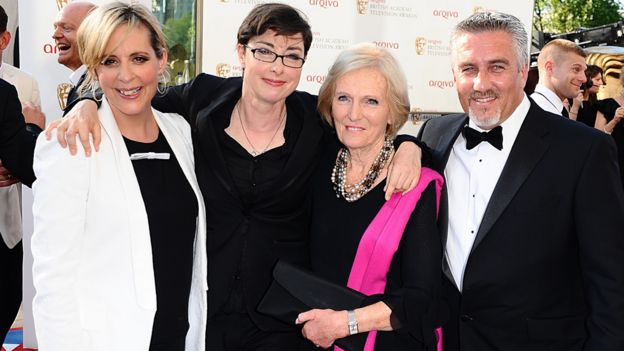 Mel Giedroyc, Sue Perkins, Mary Berry and Paul Hollywood