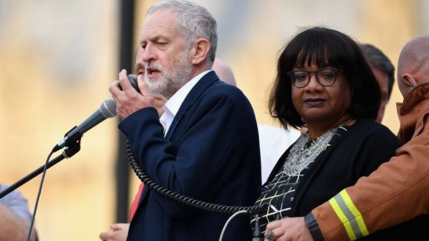 Jeremy Corbyn and Diane Abbott