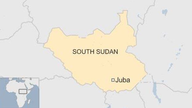 South Sudan map