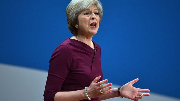 பிரிட்டிஷ் பிரதமர் தெரீசா மே