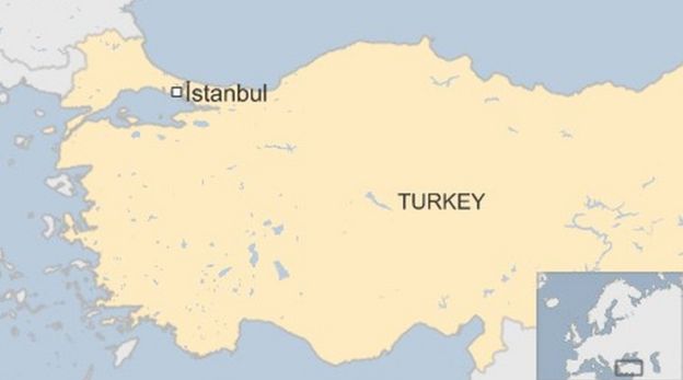 map showing istanbul