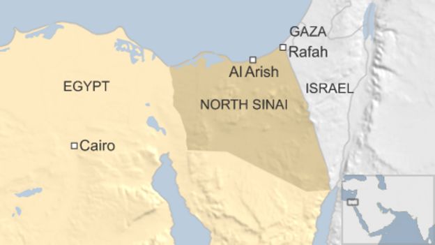 Map of Northern Sinai