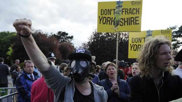 Fracking protesters