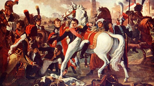 Napoleón Bonaparte en Ratisbonne, por C. Gautherot