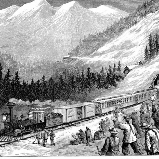 Un dibujo del ferrocarril