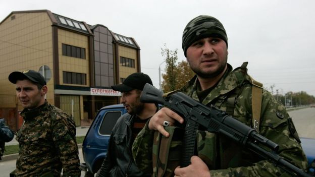 Военнослужащий в Чечне
