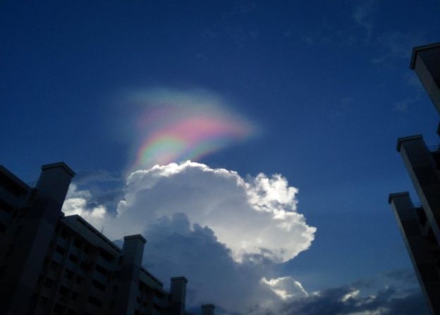 Picture of fire rainbow in Singapore on 20 February 2017