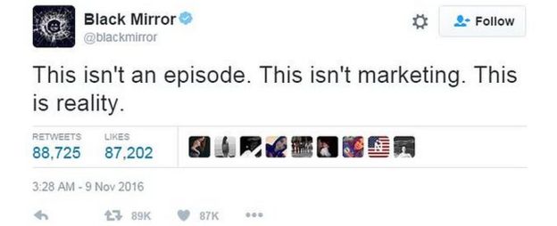 Tweet from @blackmirror